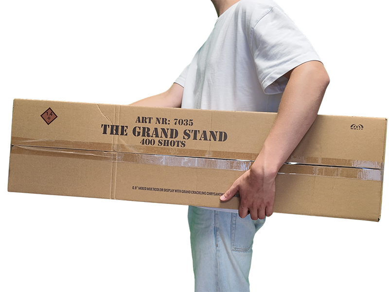 The Grand Stand- Bovenzijde in de hand